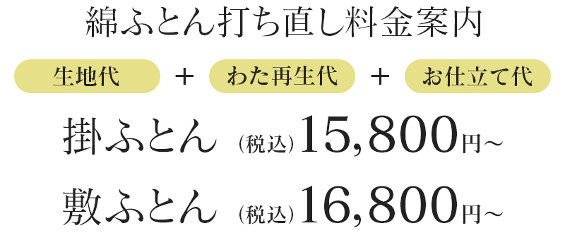 打ち直し料金